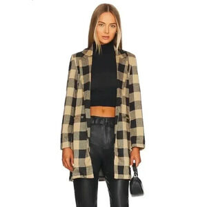 Sanctuary Carly Coat in Connor Plaid S NWT